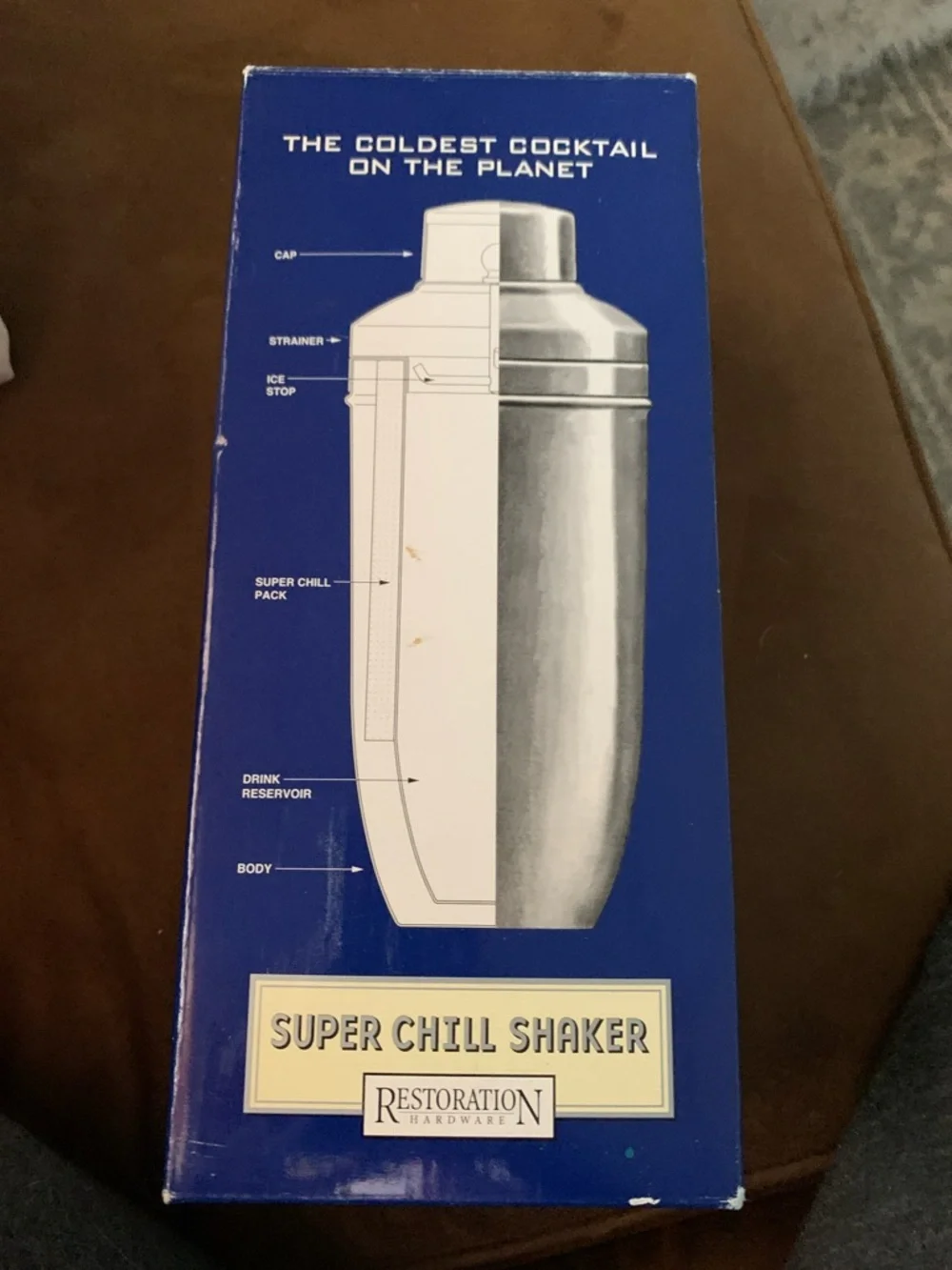 Restoration Hardware Super Chill Shaker — Blue Box Art